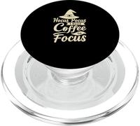 Hocus Pocus Coffee Focus Witch Quote Halloween Design PopSockets PopGrip for MagSafe
