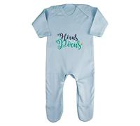 Hocus Pocus Graphic Halloween Statement Baby Romper Jumpsuit with feet, 0-3 Months, Pastel Blue