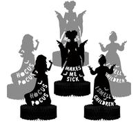 Hocus Pocus Halloween Decorations Indoor, 3PCS Large Hocus Pocus Witches Halloween Honeycomb Centerpieces, Halloween Silhouette Table Decor Halloween Paper Centerpieces for Tables