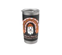 Hocus Pocus, I Need Coffee to Focus - Cute Ghost Halloween Stainless Steel Insulated Tumbler