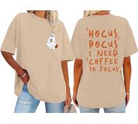 Hocus Pocus I Need Coffee to Focus Shirt Halloween Coffee Ghost Shirts Hocus Pocus Tshirt