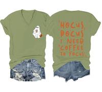 Hocus Pocus I Need Coffee to Focus Shirt Halloween Coffee Ghost Shirts Hocus Pocus Tshirt