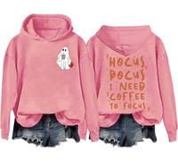 Hocus Pocus I Need Coffee To Focus Sweashirt Halloween Coffee Ghost Shirts Hocus Pocus Hoodie