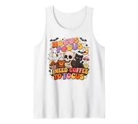 Hocus Pocus Need Coffee Focus Joyful Trick Or Treat Witches Tank Top