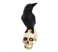 Hocus Pocus Novelties Raven On A Skull Looking Right The Novelties Company Black One Size