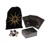 Hocus Pocus Novelties Tarot Cards & Crystal Set In A Velvet Pouch
