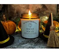 Hocus Pocus Soy Candle by The Secret Apothecary, Cinnamon Bark, Clove Bud, Eucalyptus, Lemon, and Rosemary Blend, 200ml, 35-40 Hour Burn Time