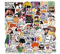 Hocus Pocus Stickers Halloween Decorations,Vinyl Waterproof Hocus Pocus Witch Theme Party Supplies Sticker Decals Laptop Phone Skateboard Stickers Favors for Kids Girls Teens 50pcs