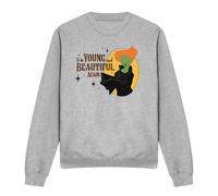Hocus Pocus Winifred Young And Beautiful Again Sweatshirt Light Grey Disney Light Grey S
