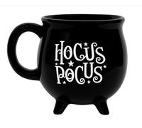 Hocus Pocus Witches Cauldron Mug - 16oz Novelty Ceramic Coffee Tea Cold Drinks Cup for Halloween, Funny Gift for Her Christmas, Birthday, Coworkers, Secret Santa | Witch Theme Home Decor & Collectible
