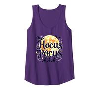 Hocus Pocus: Witchy Halloween Moon Magic for Fans Tank Top, Women, Purple, S