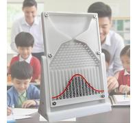 hocvseo 12 * 18cm Galton Board, Normal Distribution Mathematical Model with Red Curve, Physics Lab Teaching Tool for Statistics Probability and Enhance Learning