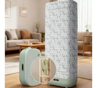 hocvseo Portable Clothes Dryer, 900W Electric Heated Clothes Airer, 360° Hot Air Circulation, Constant Temperature 65°C, 0-5H Timer, for Light Clothes, Underwear