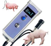 hocvseo Veterinary Backfat Thickness Meter, Pig Back Fat Measure Tester with 1.3-inch LCD Display, 3 Layer Fat Thickness, 4-40mm Measurement Range, for Home Livestock Farms