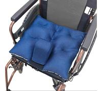 hocvseo Wheelchair Wedge Pommel Cushion, Anti-slip Wheelchair Cushion with Safety Straps, Prevents Forward Sliding, Pressure Relief, Improves Positioning, Anti Bedsores, for Seniors Disabled