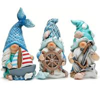 Hodao 3PCS Ocean Animals Gnome Summer Decorations - Handmade Beach Element Decor Swedish Nisse Scandinavian Elf Fall Indoor Home Ornaments Figurines (Ocean1)