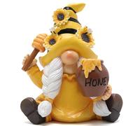 Hodao Bumble Bee Spring Gnome Decorations Honey Bee Gnomes Ornaments World Bee Day Decorations Gifts Summer Gnomes Figurines Honey Bee for Garden Decor Bee Birthday Gifts for Mom, Women, Grandma