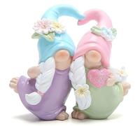 Hodao Friendship Gnome Decorations Spring Friendship Elf Gifts Decor Tabletopper Sister Gnome Decorations for Mother Day Anniversary Party Friend Birthday Gifts for Mom, Grandma