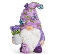 Hodao Lavender Dream Gnome - Purple Fragrance Wonderland Journey Spring Swedish Tomte Elf Dwarf Figurines Summer Gnome Indoor Home Decor Gift (Lavender Gnome 1)