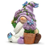 Hodao Spring Lavender Gnomes Decoration Lavender Gnomes Figurines Decor Gifts Summer Gnomes Figurines Spring Gnomes for Garden Decor Warm Gifts for Mom, Grandma