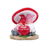 Hodao Valentines Day Gnome Decorations Handmade Couple Scandinavian Gnomes Ornaments Valentine's Gnomes Figurines Decor Sweet Valentine's Day Home Table Decorations Gifts