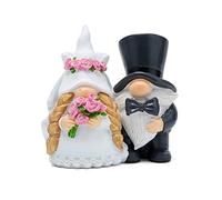 Hodao Valentines Day Gnome Decorations Handmade Couple Scandinavian Gnomes Ornaments Wedding Celebration Gnomes Figurines Decor Sweet Anniversary Day Home Table Decorations Gifts