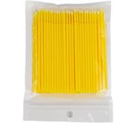 HODASHI 100Pcs Disposable Up Paint Micro Brush Applicator Sticks, Car Touch Up Paint Brush Tips, Detailing Car Products, Auto Exterior Care (Yellow)