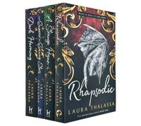 Hodder Books The Bargainer Series 4 Books Collection Set By Laura Thalassa (Rhapsodic, A Strange Hymn, The Emperor Of Evening Stars & Dark