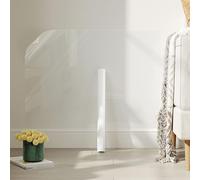 Hode Clear Sticky Back Plastic Roll, 90cm x 6m Book Cover Film for School Kitchen Wall Furniture, Transparent Self Adhesive Vinyl Film, Waterproof Protector Transfer DIY