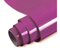 Hode Vinyl Wrap Purple Sticky Back Plastic Roll 60cmX5m, Purple Glitter Effect Self Adhesive Wallpaper for Furniture Stickers, Peel and Stick Kitchen Bathroom Covering Contact Paper (High Gloss)