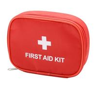 Hodeacc Empty First Aid Bag Small Medical Kit Pouch Travel Essentials 6.29x4.72 inches Medicine Storage Bag for Car, Home, Camping, Hiking, Office, Outdoors (Bag Only)
