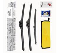 HODEE 3 Wipers 28"+28"+12" Colour Front Rear Wiper Blades Replacement for Ford Focus MK III MK3 H Hatchback/T Turnier/E Estate 2012 2013 2014 2015 2016 2017 2018,Back Windshield(Window)&Washer Tablets