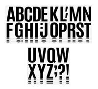 Hodeffior 272pcs 24 Sheets Large Letter Stickers Vinyl Alphabet Self-Adhesive Waterproof Letter on Stickers Bulletin Board Mailbox Letters Stickers for DIY Art Craft Scrapbooking Outdoor Signs