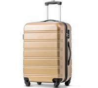 Hodeffior Suitcase Large Luggage Bag, Carry on Hand Luggage Suitcase Cabin Case, Hard Shell Suitcase 4 Wheels Lightweight, Travel Case Bag, Side Handle, TSA Lock, 28"(68x47x31.5cm), 60 L, Golden