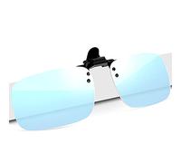 HODERDS Color Blind Corrective Glasses Flippable Clip On Lens, Colorblind Correction For Red Green Improve Color Vision Resolution Blind Types(Color:gun color)
