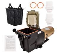 Hodflop W3SP2615X202S 2 HP 2-Speed Pool Pump with Dual Voltage 220/230V Dual Speed Super Pump Compatible with Hayward Super Pump for In-Ground Pool and Spa Replace# SP2615X202S