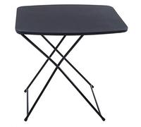 Hodge and Hodge Folding Utility Table Adjustable Black Lightweight Camping Garden Picnic