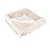 Hodge and Hodge Pink Leopard Sherpa Fleece Blanket Animal Print Double Layer Sherpa Throw 150x200cm