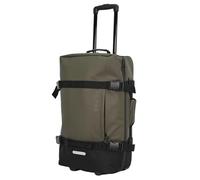Hodge & Hodge Safari Duffle Suitcase 28” Soft Shell Checked Luggage with Inline Wheels, Water-Repellent PU Exterior, Telescopic Handle, Compression Straps, Lockable Zippers, Front Pocket