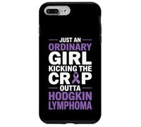 Hodgkin Lymphoma Awareness Purple Ribbon Lymphoma Cancer Case for iPhone 7 Plus/8 Plus