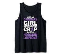 Hodgkin Lymphoma Awareness Purple Ribbon Lymphoma Cancer Tank Top