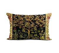 HODKHNO Throw Pillow Cover 12x20 Inch Floral William Morris Tree of Life Vintage Pre Birds Home Decor Pillowcase Lumbar Pillow Case Cushion Cover for Sofa Couch Bed