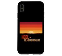 Hodl hold on for a dear life bitcoins sats stack bitcoin Case for iPhone XS Max