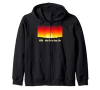 Hodl hold on for a dear life bitcoins sats stack bitcoin Zip Hoodie