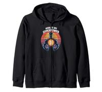 Hodl is my superpower strength mindset freedom bitcoin Zip Hoodie