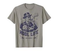 HODL Life No Strife Funny Crypto Diamond Hands Design T-Shirt