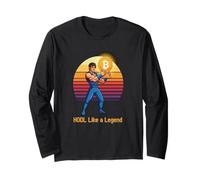 HODL Like a Legend Strong Mindset Wealth Freedom Bitcoin Long Sleeve T-Shirt