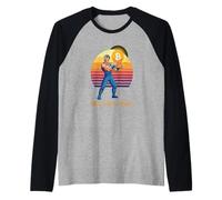 HODL Like a Legend Strong Mindset Wealth Freedom Bitcoin Raglan Baseball Tee
