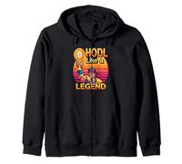 Hodl like a legend strong mindset wealth freedom bitcoin Zip Hoodie