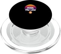 Hodl the line freedom money crypto power stack bitcoin PopSockets PopGrip for MagSafe